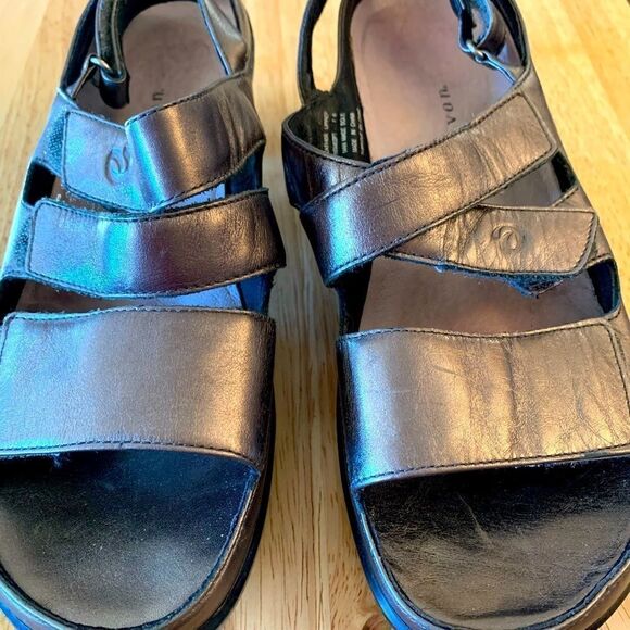 Aravon Sandals Comfort Walking Shoes Pewter Adj Straps Size 7 - Picture 8 of 10